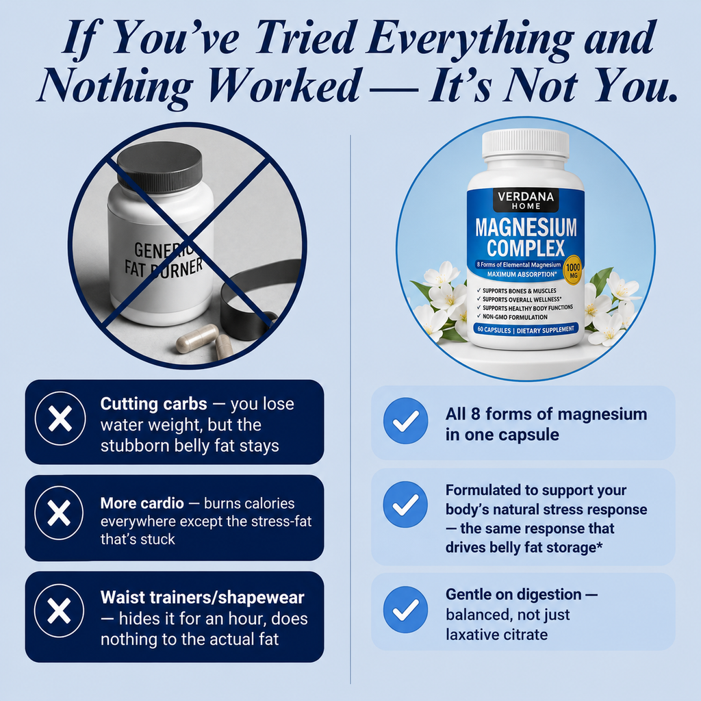 Verdana - Magnesium Complex 8:1 - Cortisol Belly Support